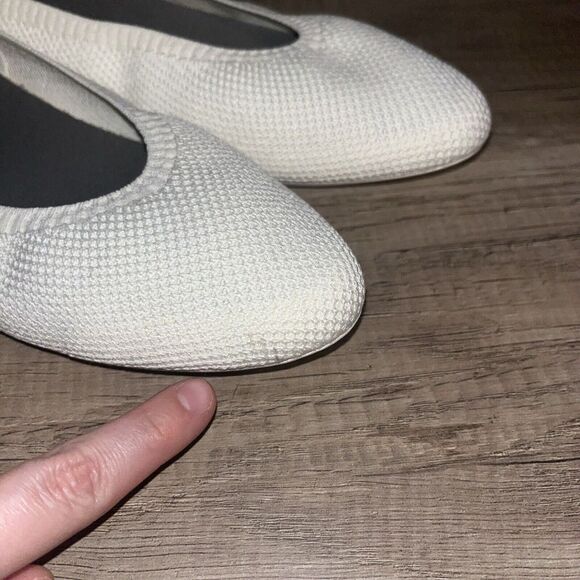 Allbirds Tree Breezer Point Shoes Womens 9 Natural White Slip On Ballet … - Picture 7 of 7